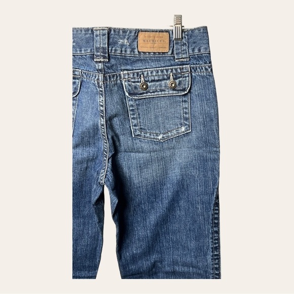 0846. MAURICES DENIM JEANS SIZE 9/10 MEDIUM‎ WASH IN COLOR - Picture 7 of 9